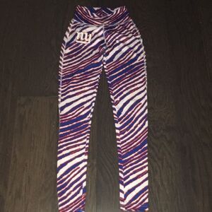 Womens ladies Sexy New York Giants NFL Zebra Print Yoga legging tight Pants XS